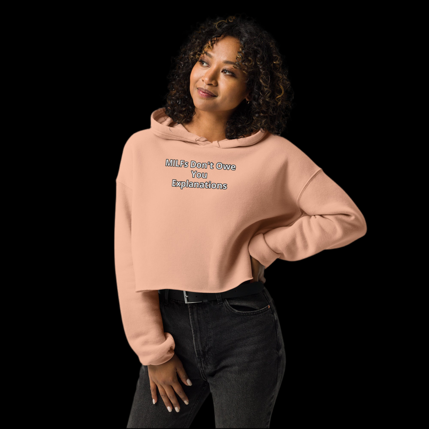MILFs UNBOTHERED -Crop Hoodie